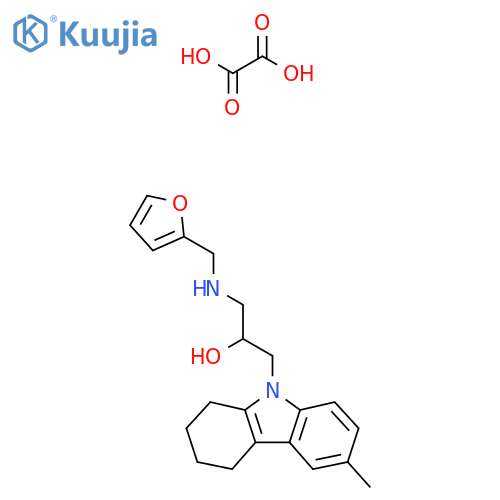 1-{(furan-2-yl)methylamino}-3-(6-methyl-2,3,4,9-tetrahydro-1H-carbazol-9-yl)propan-2-ol; oxalic acid structure