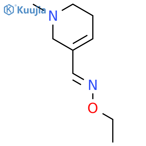 3-Pyridinecarboxaldehyde, 1,2,5,6-tetrahydro-1-methyl-, O-ethyloxime structure