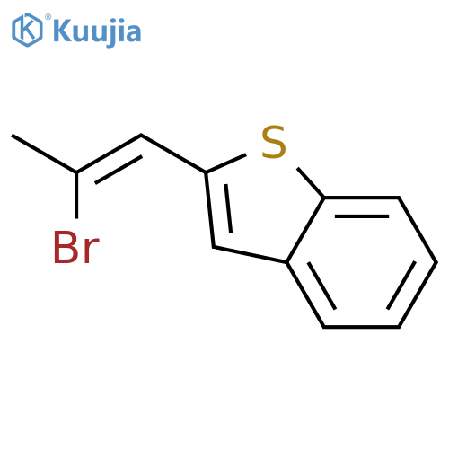 Benzo[b]thiophene, 2-(2-bromo-1-propenyl)- structure