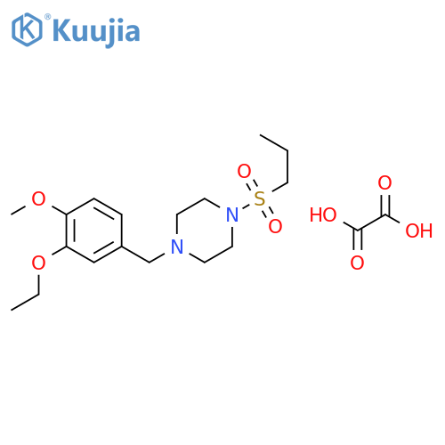 1-(3-Ethoxy-4-methoxy-benzyl)-4-(propane-1-sulfonyl)-piperazine structure