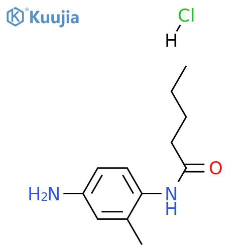N-(4-amino-2-methylphenyl)pentanamide hydrochloride structure