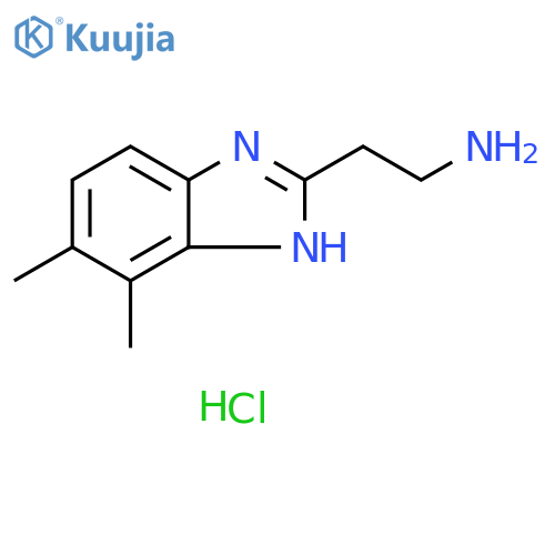 [2-(6,7-dimethyl-1H-benzimidazol-2-yl)ethyl]amine hydrochloride structure