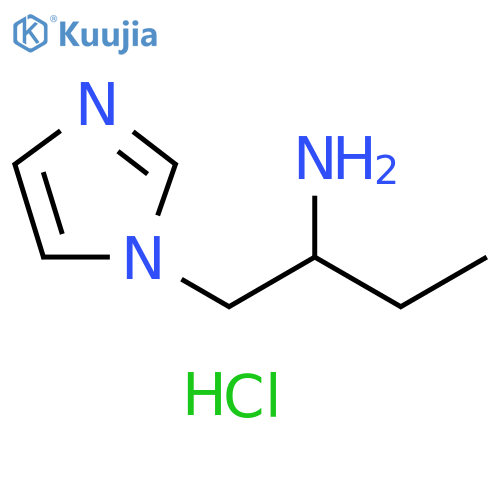 [1-(1H-imidazol-1-ylmethyl)propyl]amine dihydrochloride structure