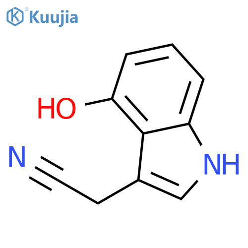 4-hydroxy-1H-Indole-3-acetonitrile structure