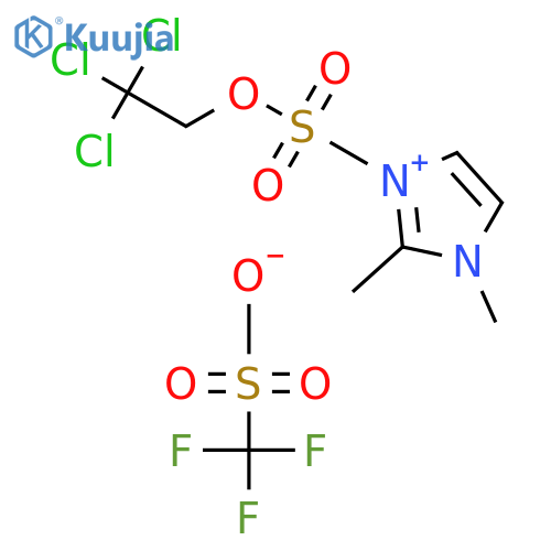 2,3-dimethyl-1-(2,2,2-trichloroethoxysulfuryl)imidazolium triflate structure