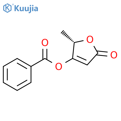 2(5H)-Furanone, 4-(benzoyloxy)-5-methyl-, (S)- (9CI) structure