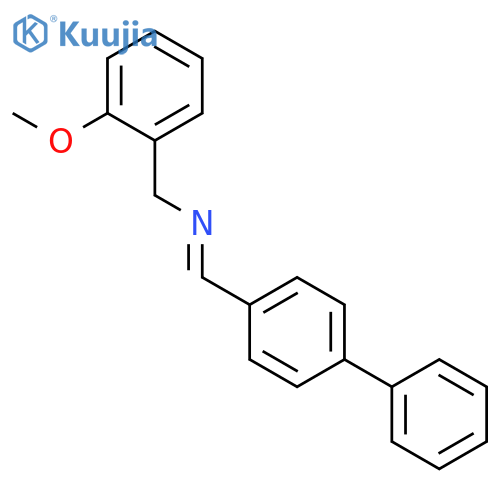 Benzenemethanamine, N-([1,1'-biphenyl]-4-ylmethylene)-2-methoxy- structure