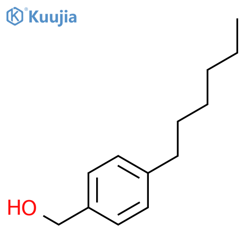 (4-hexylphenyl)methanol structure