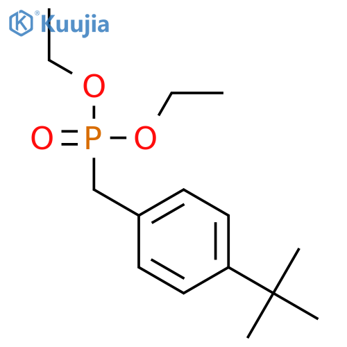 PHOSPHONIC ACID, [[4-(1,1-DIMETHYLETHYL)PHENYL]METHYL]-, DIETHYL ESTER structure
