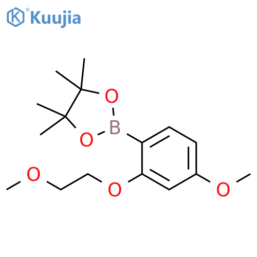 2-[4-methoxy-2-(2-methoxyethoxy)phenyl]-4,4,5,5-tetramethyl-1,3,2-Dioxaborolane structure