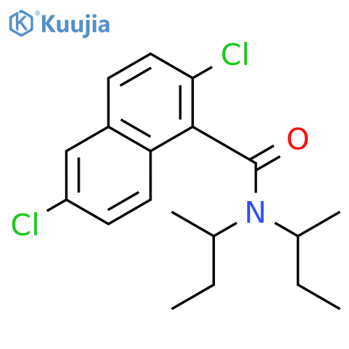 1-Naphthalenecarboxamide, 2,6-dichloro-N,N-bis(1-methylpropyl)- structure