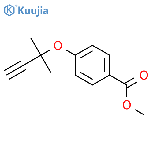 Benzoic acid, 4-[(1,1-dimethyl-2-propynyl)oxy]-, methyl ester structure