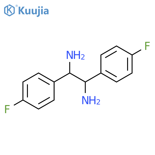 1,2-Ethanediamine, 1,2-bis(4-fluorophenyl)- structure