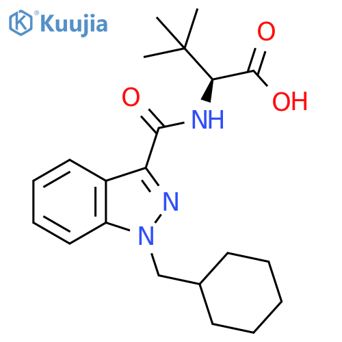 N-1-(Cyclohexylmethyl)-1H-indazol-3-ylcarbonyl-3-methyl-L-valine structure