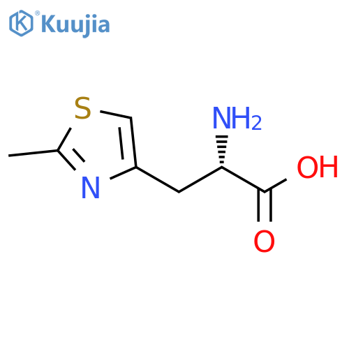 (2S)-2-amino-3-(2-methyl-1,3-thiazol-4-yl)propanoic acid structure