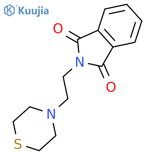 2-(2-thiomorpholin-4-ylethyl)isoindole-1,3-dione structure