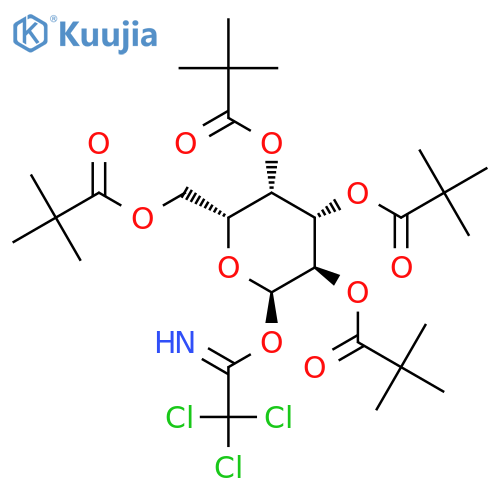 O-(2,3,4,6-tetra-O-pivaloyl-α-D-galactopyranosyl)trichloroacetimidate structure
