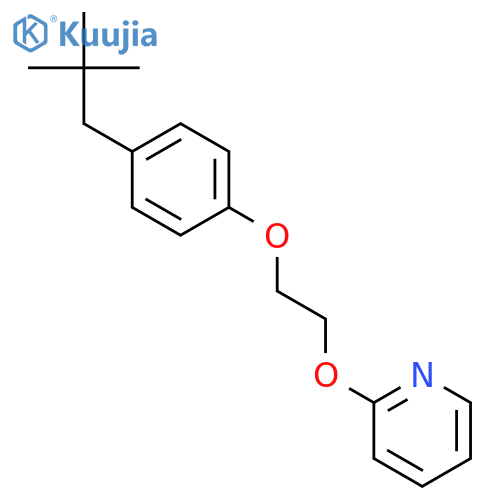 Pyridine,2-[2-[4-(2,2-dimethylpropyl)phenoxy]ethoxy]- structure
