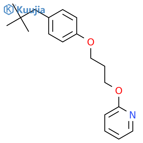 Pyridine,2-[3-[4-(2,2-dimethylpropyl)phenoxy]propoxy]- structure