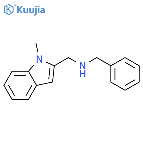1H-Indole-2-methanamine, 1-methyl-N-(phenylmethyl)- structure