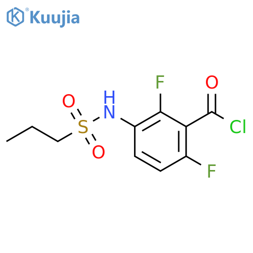 2,6-Difluoro-3-(propane-1-sulfonylamino)-benzoyl chloride structure