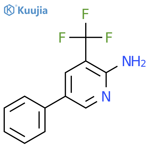 2-Amino-5-phenyl-3-(trifluoromethyl)pyridine structure