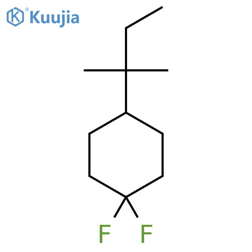 1,1-difluoro-4-(2-methylbutan-2-yl)cyclohexane structure