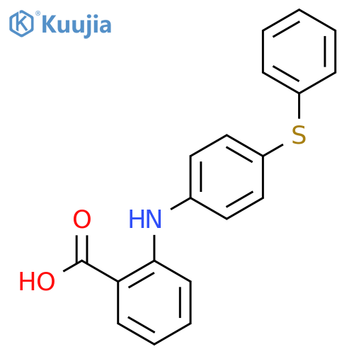 2-{4-(phenylsulfanyl)phenylamino}benzoic acid structure