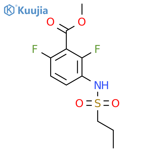 2,6-Difluoro-3-[(propylsulfonyl)amino]benzoic acid methyl ester structure