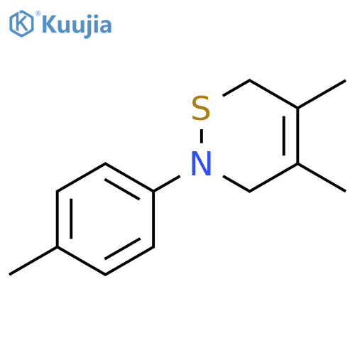 2H-1,2-Thiazine, 3,6-dihydro-4,5-dimethyl-2-(4-methylphenyl)- structure
