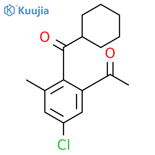 Ethanone, 1-[5-chloro-2-(cyclohexylcarbonyl)-3-methylphenyl]- structure