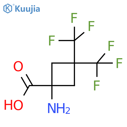 1-amino-3,3-bis(trifluoromethyl)cyclobutanecarboxylic acid structure