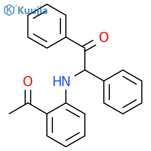 Ethanone, 2-[(acetylphenyl)amino]-1,2-diphenyl- structure