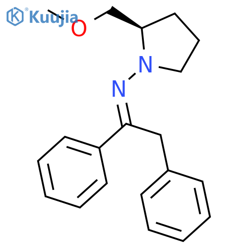 1-Pyrrolidinamine, N-(1,2-diphenylethylidene)-2-(methoxymethyl)-, (R)- structure