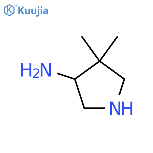 4,4-Dimethylpyrrolidin-3-amine structure