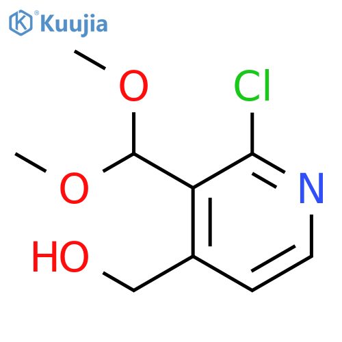 (2-Chloro-3-(dimethoxymethyl)pyridin-4-yl)methanol structure