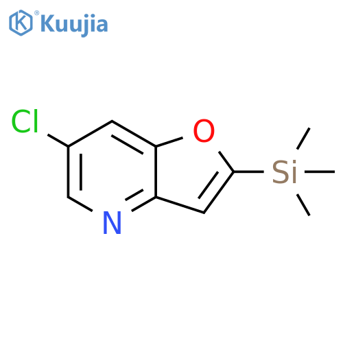 6-Chloro-2-(trimethylsilyl)furo3,2-bpyridine structure