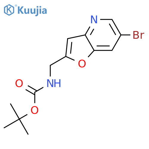 tert-Butyl (6-Bromofuro3,2-bpyridin-2-yl)-methylcarbamate structure