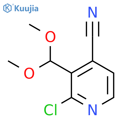 2-Chloro-3-(dimethoxymethyl)isonicotinonitrile structure