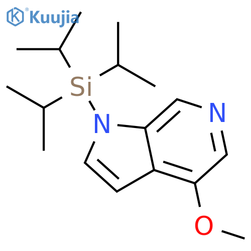 4-Methoxy-1-(triisopropylsilyl)-1H-pyrrolo2,3-cpyridine structure