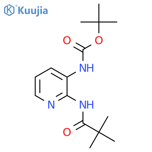 2-(2,2-Dimethyl-propionylamino)-pyridin-3-yl-carbamic Acid tert-Butyl Ester structure