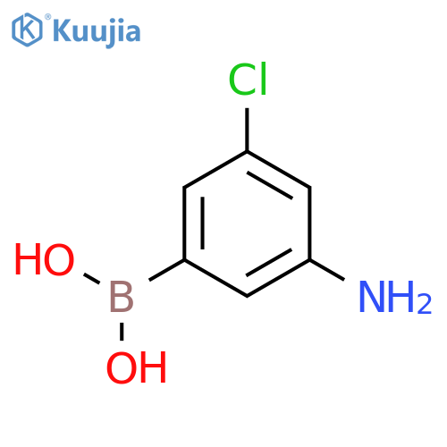 (3-amino-5-chlorophenyl)boronic acid structure
