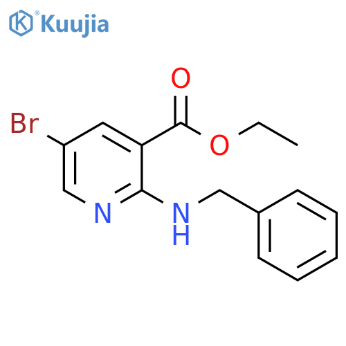 Ethyl 2-(benzylamino)-5-bromonicotinate structure