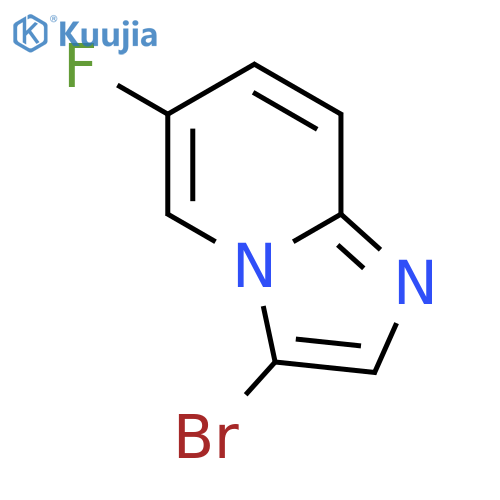 3-bromo-6-fluoro-imidazo[1,2-a]pyridine structure