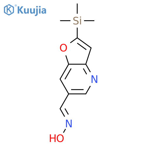 2-(Trimethylsilyl)furo3,2-bpyridine-6-carbaldehyde Oxime structure