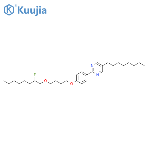 Pyrimidine, 2-[4-[4-[(2-fluorooctyl)oxy]butoxy]phenyl]-5-octyl- structure