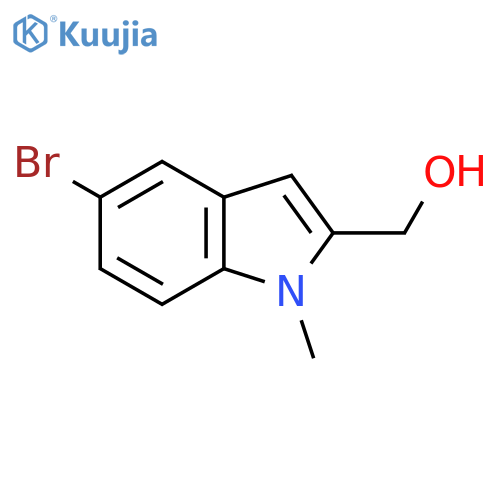 (5-Bromo-1-methyl-1H-indol-2-yl)methanol structure