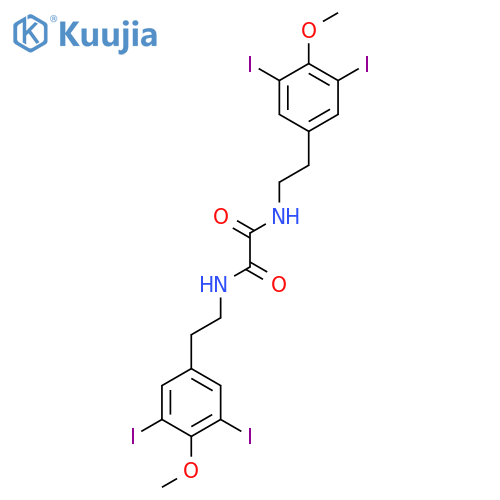 N,N'-bis[2-(3,5-diiodo-4-methoxyphenyl)ethyl]ethanediamide structure