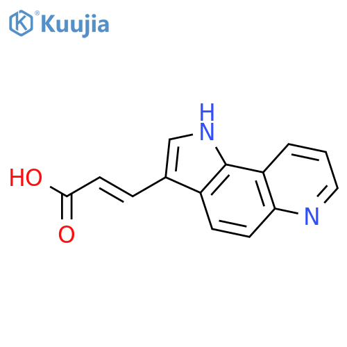 2-Propenoic acid, 3-(1H-pyrrolo[2,3-f]quinolin-3-yl)- structure