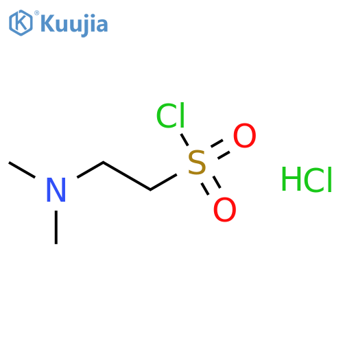 2-(dimethylamino)ethanesulfonyl chloride;hydrochloride structure